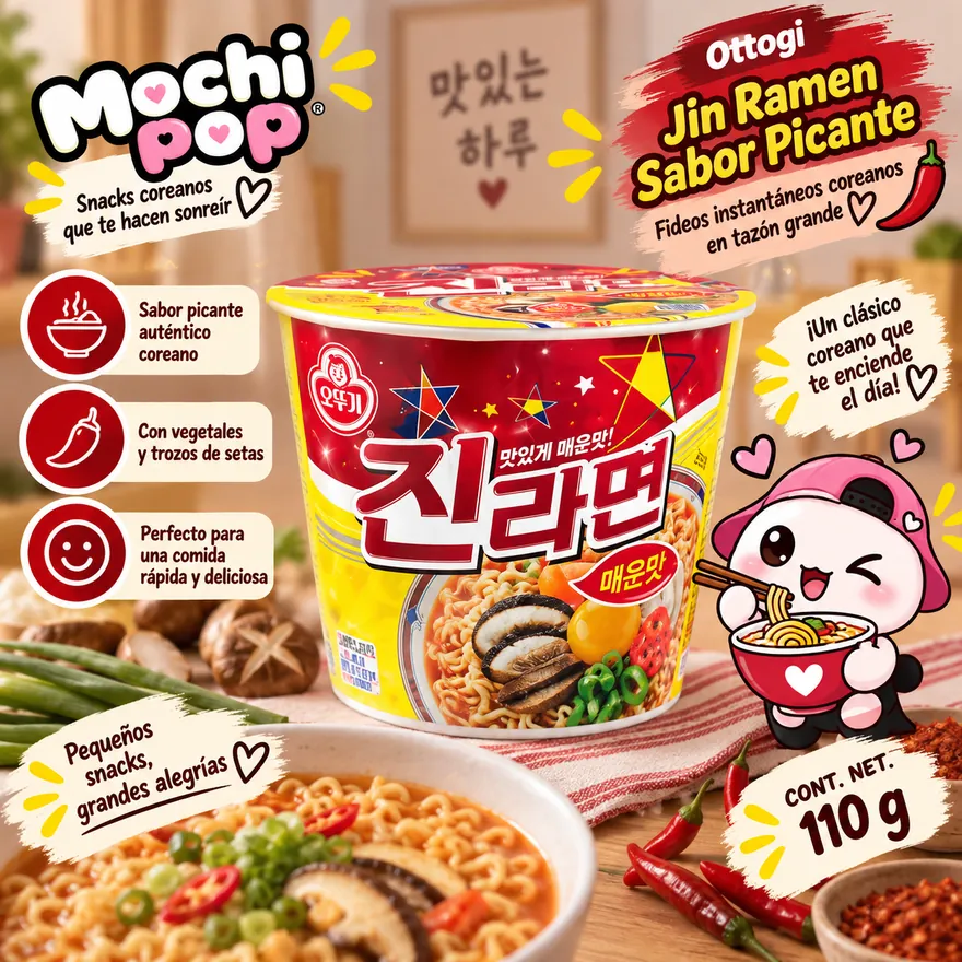 Jin Ramen Picante Taza Grande