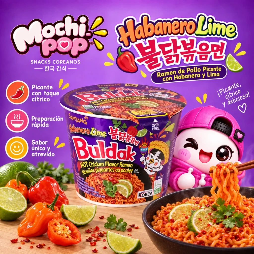 Buldak ramen vaso habanero limón
